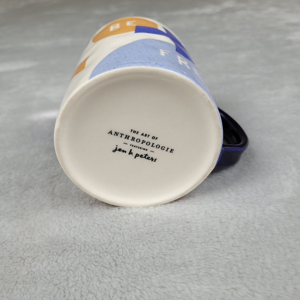 Anthropologie Mug Jen B Peters Be Free Birds - Picture 5 of 8